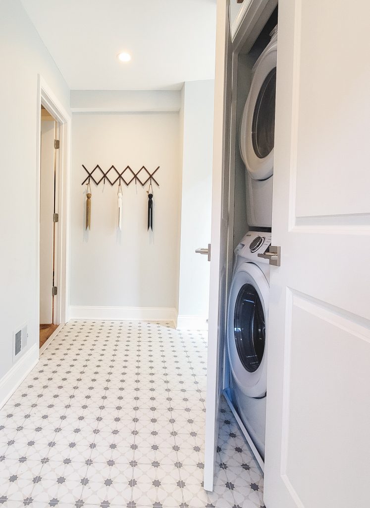 White Mudroom and Laundry Room